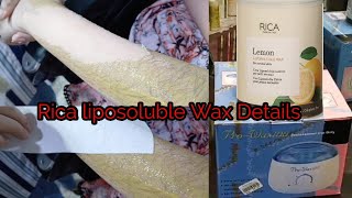 Rica Wax  Rica Liposoluble  Rica Brazilian wax  How to use liposoluble wax  Real beauty Secret [upl. by Acebber]