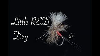 Little RED dry fly  Mountainfly Fly Tying [upl. by Aneles599]