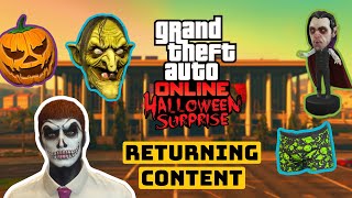 HALLOWEEN MASKS FACE PAINTS BOBBLEHEADS and MORE on GTA ONLINE HALLOWEEN SURPRISE 2024 [upl. by Garrek58]