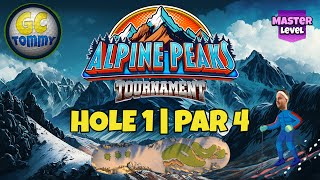 Master QR Hole 1  Par 4 EAGLE  Alpine Peaks Tournament Golf Clash Guide [upl. by Onilatac]