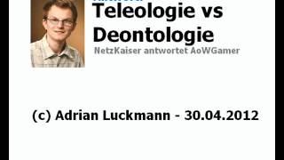 Teleologie VS Deontologie Antwort [upl. by Hulton179]