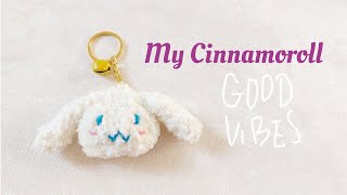 Crochet Cinnamoroll Keychain 💙 Super EASY amp Super SOFT Crochet Pattern [upl. by Ogren587]