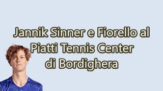 Jannik Sinner e Fiorello al Piatti Tennis Center di Bordighera [upl. by Backler]