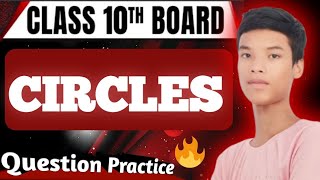 Circles class 10 🤯  Questions practice  All boards  NCERT [upl. by Nadoj]