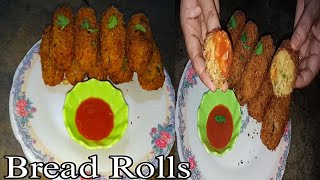 Bread Rolls Bread Roll Recipe Bread Roll Kaise Banate Hain Bread Roll Recipe in Hindi [upl. by Ybba]