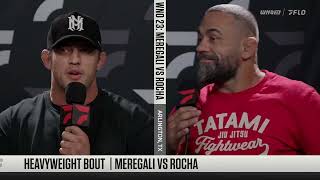 Nicholas Meregali amp Vagner Rocha Get HEATED Ahead Of The WNO 23 Main Event [upl. by Eelidnarb]