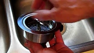 How to replace a sink strainer basket [upl. by Parlin]