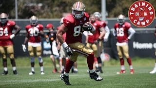 Camp Highlight Blaine Gabbert to TE Vance McDonald [upl. by Yeorgi]