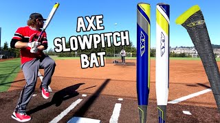 Hitting with the AXE BAT Avenge Pro 2nd Attempt  USSSA Slowpitch Softball Bat Review [upl. by Ikciv]