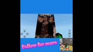 Eren Yeager Attack on titan minecraft trending shorts viral doomsdayrepublic [upl. by Oivatco]