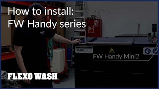 How to install an anilox cleaner FW Handy series [upl. by Llenyar479]