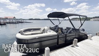 Review of the Barletta Cabrio 22UC Full Features amp Benefits Walkaround Perfect Family Pontoon [upl. by Dawn]