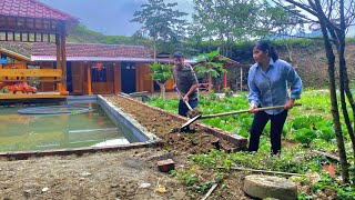 15 days of continuous work without fatigue DAU amp TU quickly built new pond banks to prevent erosion [upl. by Bowra]