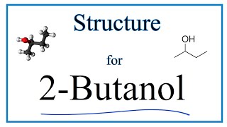 Structural Formula for 2Butanol C4H9OH [upl. by Anahir361]