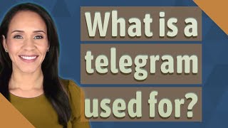 What is a telegram used for [upl. by Pearle]