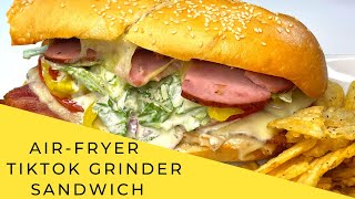 TikTok Grinder Sandwich in the AirFryer [upl. by Aksehcnarf]