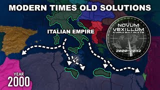 HOI4 Novum Vexillum Italian Empire Must Survive In Modern Times Timelapse [upl. by Ahsienod]