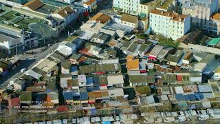 Aerial footage  The Paris SaintOuen Flea Market  Marché aux Puces [upl. by Collbaith]