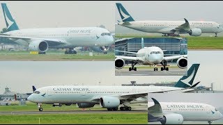 Inaugural Flight Cathay Pacific Airbus A350 at Dublin Airport [upl. by Docia]