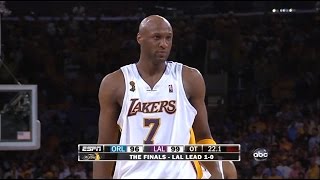 Lamar Odom Full Highlights vs Magic 2009 Finals GM2  19 Pts 8 Rebs 3 Blks 89 FG [upl. by Hesky694]