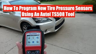 How to Program New Tire Pressure Sensors For a Lexus or Toyota Using An Autel MaxiTPMS TS508 Tool [upl. by Millwater]