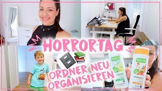 Absoluter Horrortag😫 • 280 Ordner NEU organisieren📚 • 34 SSW • VLOG • Maria Castielle [upl. by Nahtaj957]