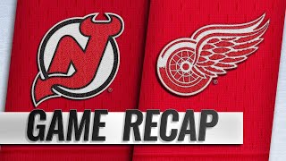 Bertuzzi has three points Red Wings blank Devils [upl. by Arndt]