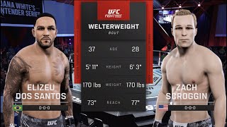 UFC Vegas 100 Zaleski dos Santos vs Scroggin UFC 5 Simulation [upl. by Oznarol306]