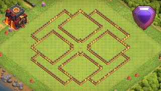 Nueve Diseño Ayuntamiento 10  Th10  Subida De Copas Clash of Clans [upl. by Ocinom]