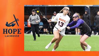 Hope vs Kalamazoo  Womens Lacrosse 42923  NCAA D3 Lacrosse  MIAA Lacrosse [upl. by Ursal]