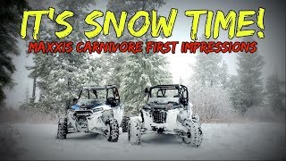 December Snow Ride amp Maxxis Carnivore Initial Thoughts [upl. by Jordon]