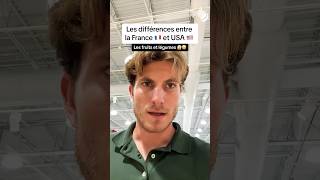 Les différences entre France 🇫🇷 et USA 🇺🇸  Fruits et Légumes 🍒🍑🍌🍊🫘🫛🥜 usa france reels [upl. by Ellatsirhc]