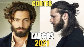 7 CORTES de CABELLO MEDIOLARGO de HOMBRE a la MODA 2021  ¿Como peinarse [upl. by Roybn]