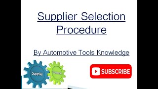 Supplier Selection Process as per IATF 16949 in Hindi [upl. by Aielam]