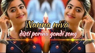 Nanna Nivaa Disti porina songgondi song  Dj remix songsremix song [upl. by Clyte]