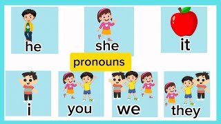 I you we they he she it  subject pronouns for kids English Grammar [upl. by Nosiram]