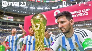 FIFA 23  Argentina vs Iceland  World Cup 2022 Final  PS 5™ Gameplay [upl. by Lordan]