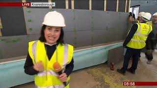 BBC Breakfast ilke Homes and Places for People announce the largest ever modular housing deal [upl. by Relyhs]