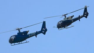 Gazelle Helicopter Display at Midlands Air Festival 2023 [upl. by Goldshell159]