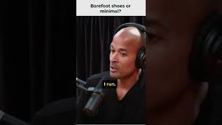 David Goggins Take on Barefoot Shoes vs Minimalist Running 🏃‍♂️  Joe Rogan Podcast short [upl. by Eisdnil]