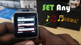 How to change Ringtone on DZ09 to any Music ♪♫♬ [upl. by Ahselak422]