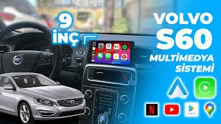 VOLVO S60 ANDROİD MULTİMEDYA SİSTEMİ ➡ KABLOSUZ CARPLAY amp ANDROİDAUTO [upl. by Esenwahs]