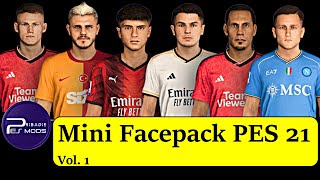 1 NEW FACES PES 2021 Brahim Diaz Zielinski Icardi Mctominay Bartesaghi Bonus  Rio Ferdinand [upl. by Zeba]