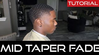 How to do a Mid Taper Fade Easy  Tutorial barbershop tutorial barberlife taperfade [upl. by Trimble625]