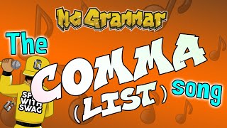 The Comma for Lists Song  MC Grammar 🎤  Educational Rap Songs for Kids 🎵 [upl. by Froh]