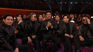 TREVOR NOAH Jokes With BTS At The 2022 GRAMMYs [upl. by Aronek]