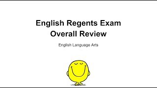 English Regents Review  An Overall Review  Video Lesson [upl. by Enaffit]