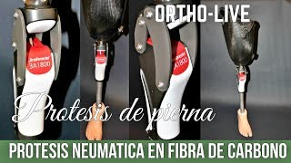 prótesis de pierna SISTEMA NEUMÁTICO EN FIBRA DE CARBONO [upl. by Anytsyrk94]