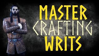 Master Crafting Writs  The Elder Scrolls Online ESO [upl. by Alleuqram]