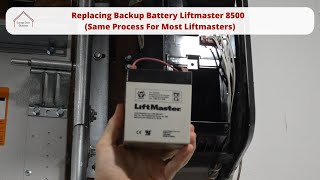 Replacing Backup Battery Liftmaster 8500 Same Process For Most Liftmasters [upl. by Cline293]